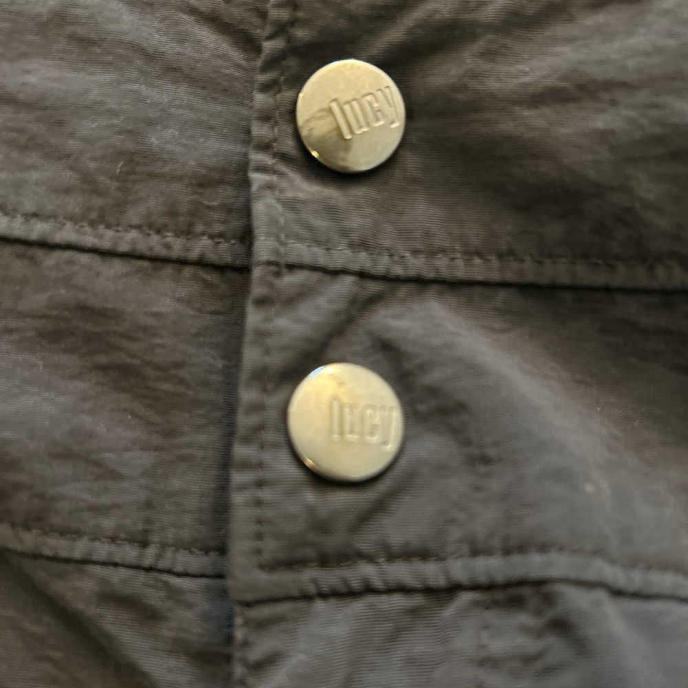 Lucy Women's Black Cargo Capris - Picture 2 of 6